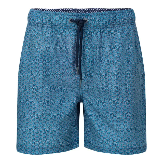 Ramatuelle Beachwear Cress Badeshorts classic Wellen-Print