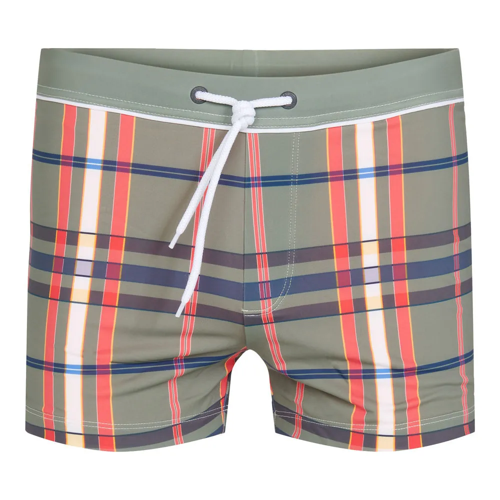 Ramatuelle Lankawi Herren Badeshorts eng kariert Stretch