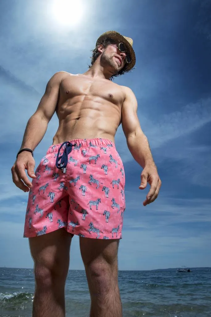 Ramatuelle Zebra Boardshorts recycelt Zebra-Print