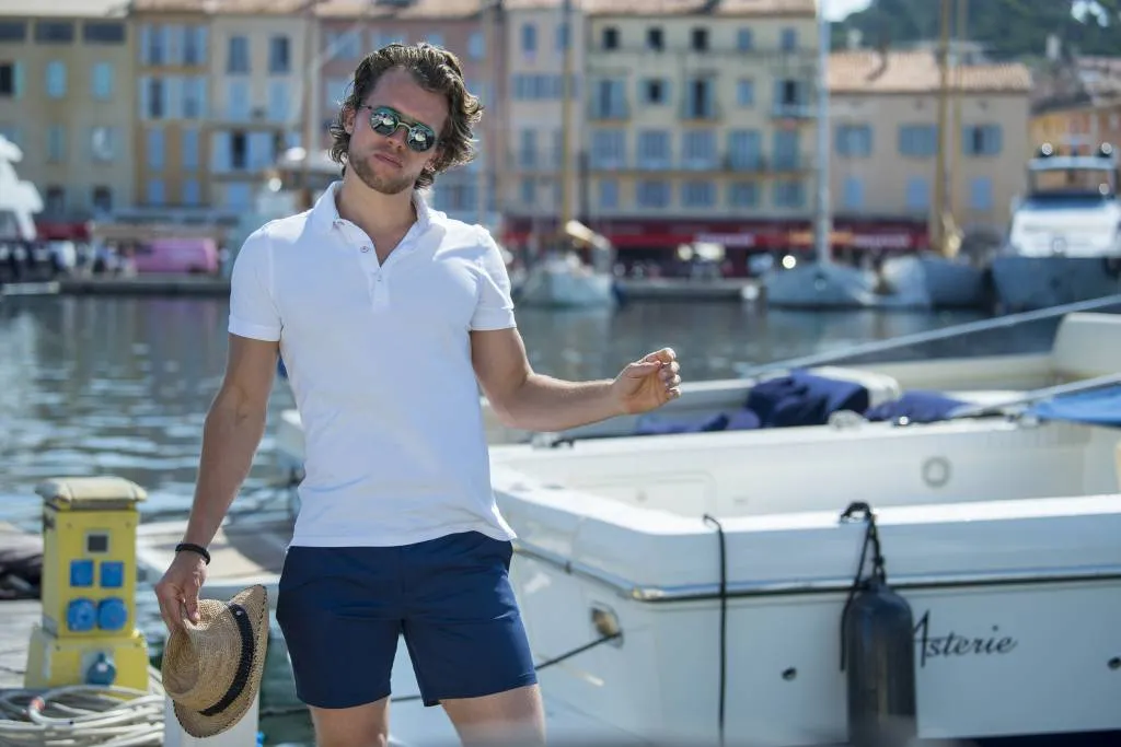 Ramatuelle Jarvis Badeshorts Herren Twill Reissverschluss
