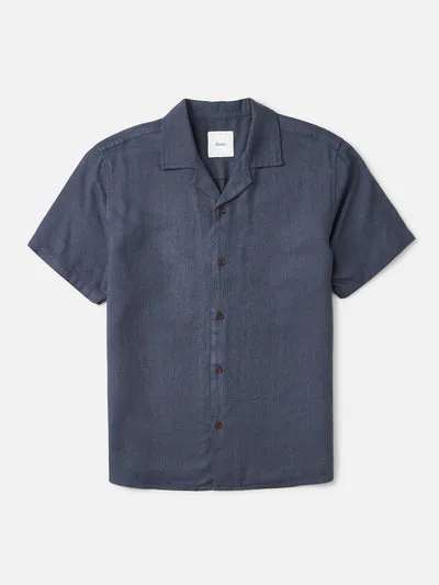 Katin Teller Shirt Hemd mit Camp-Kragen, Rayon-Leinen-Mix