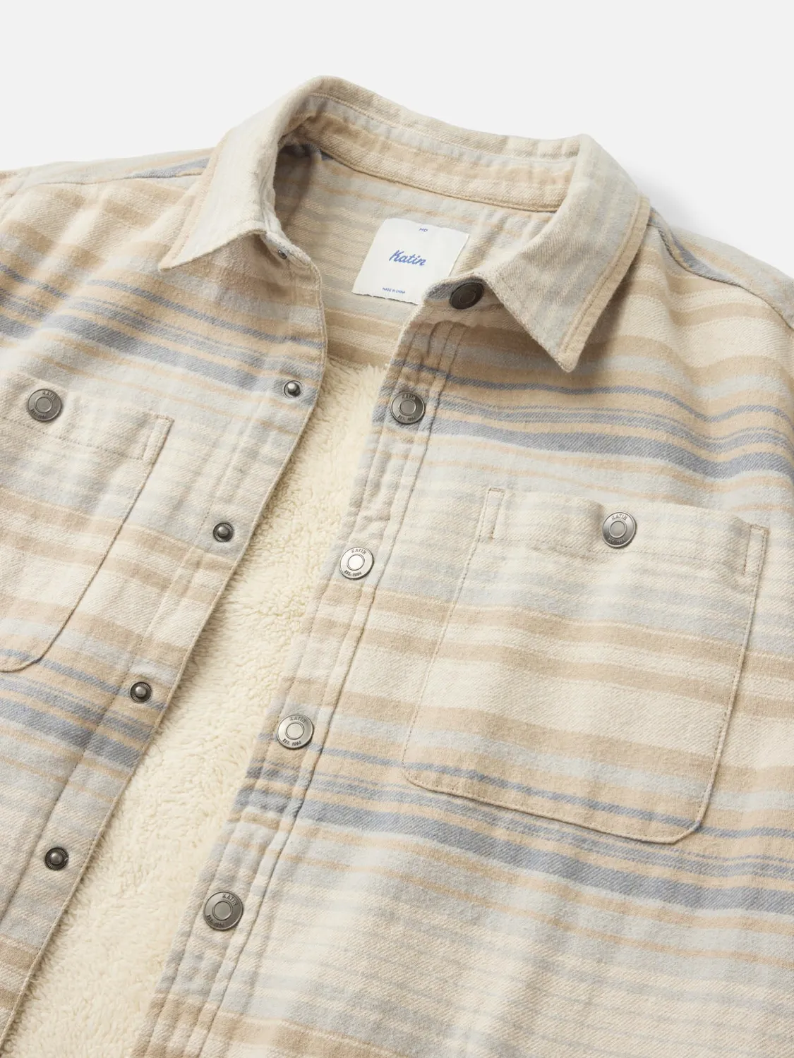 Katin Harold Stripe Shirt Jacket Hemdjacke – Sherpa