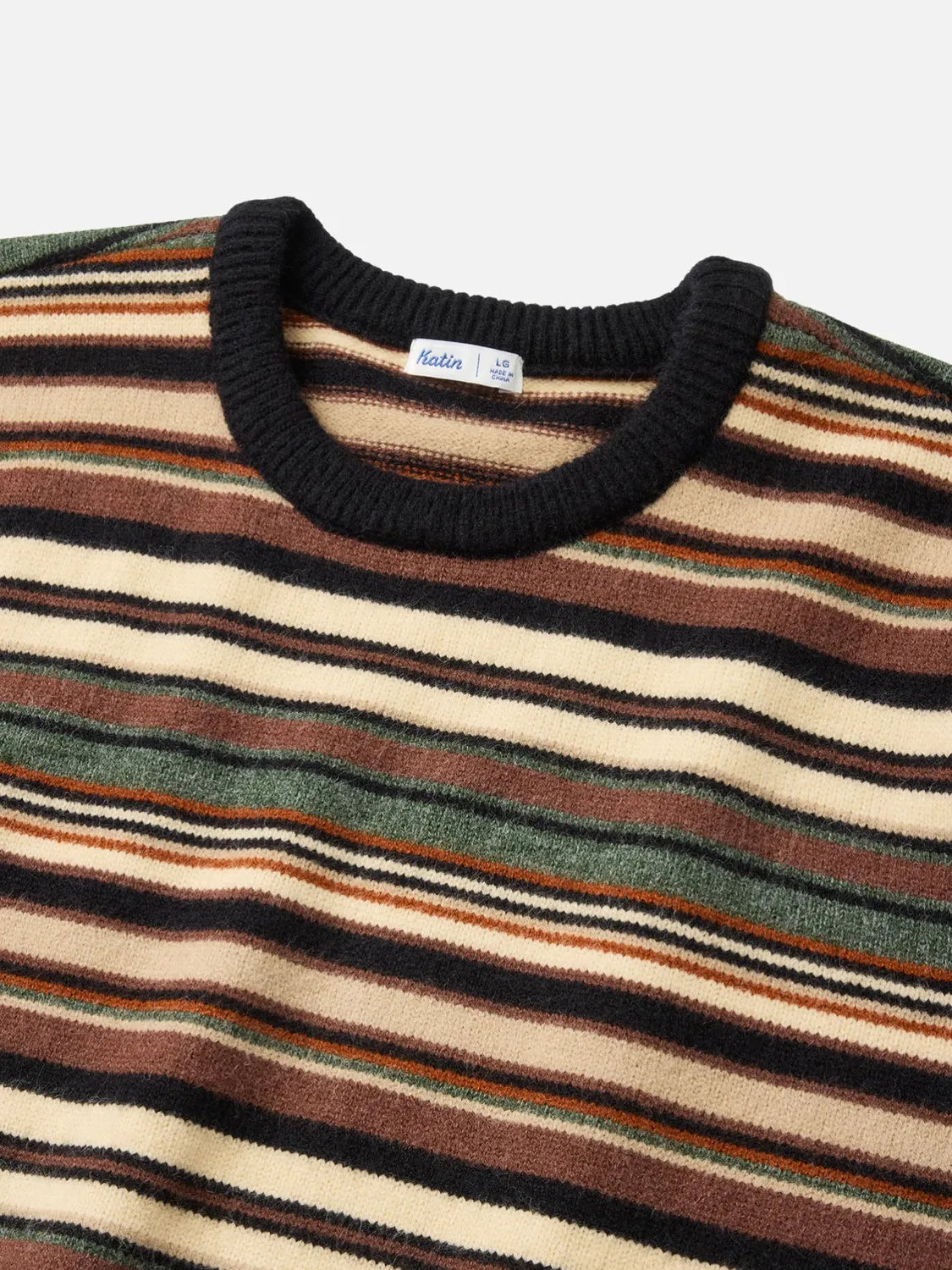 Katin Hitch Pullover Streifen Rundhals