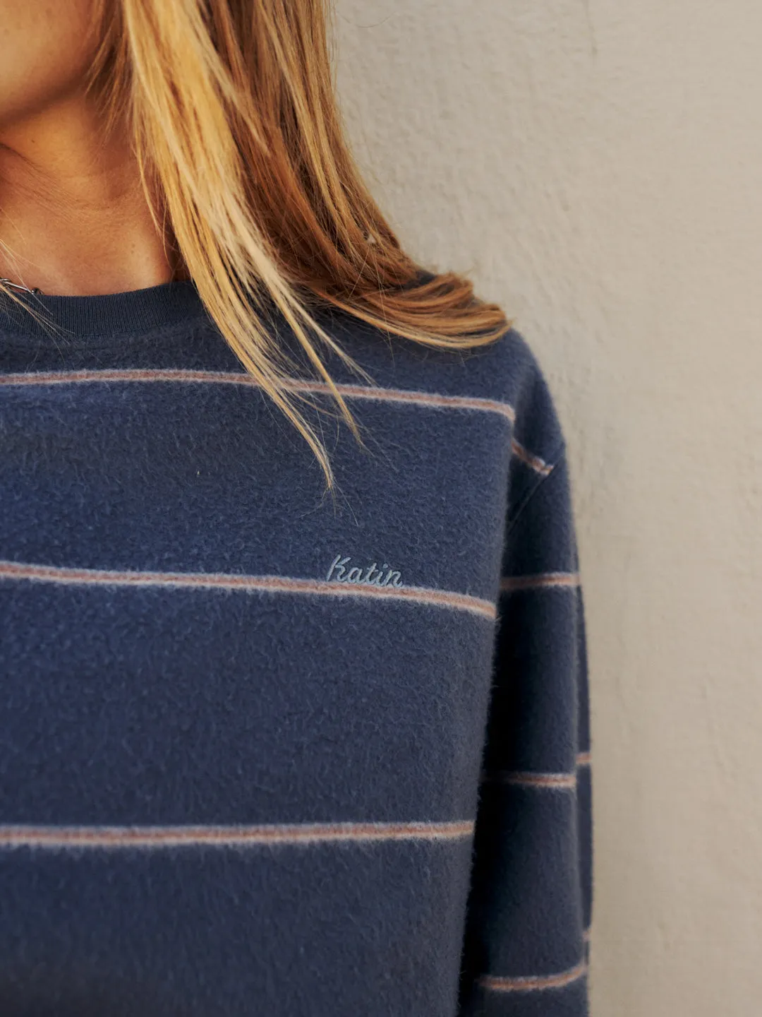 Katin Parks Crew Sweatshirt Reverse-Fleece Streifen