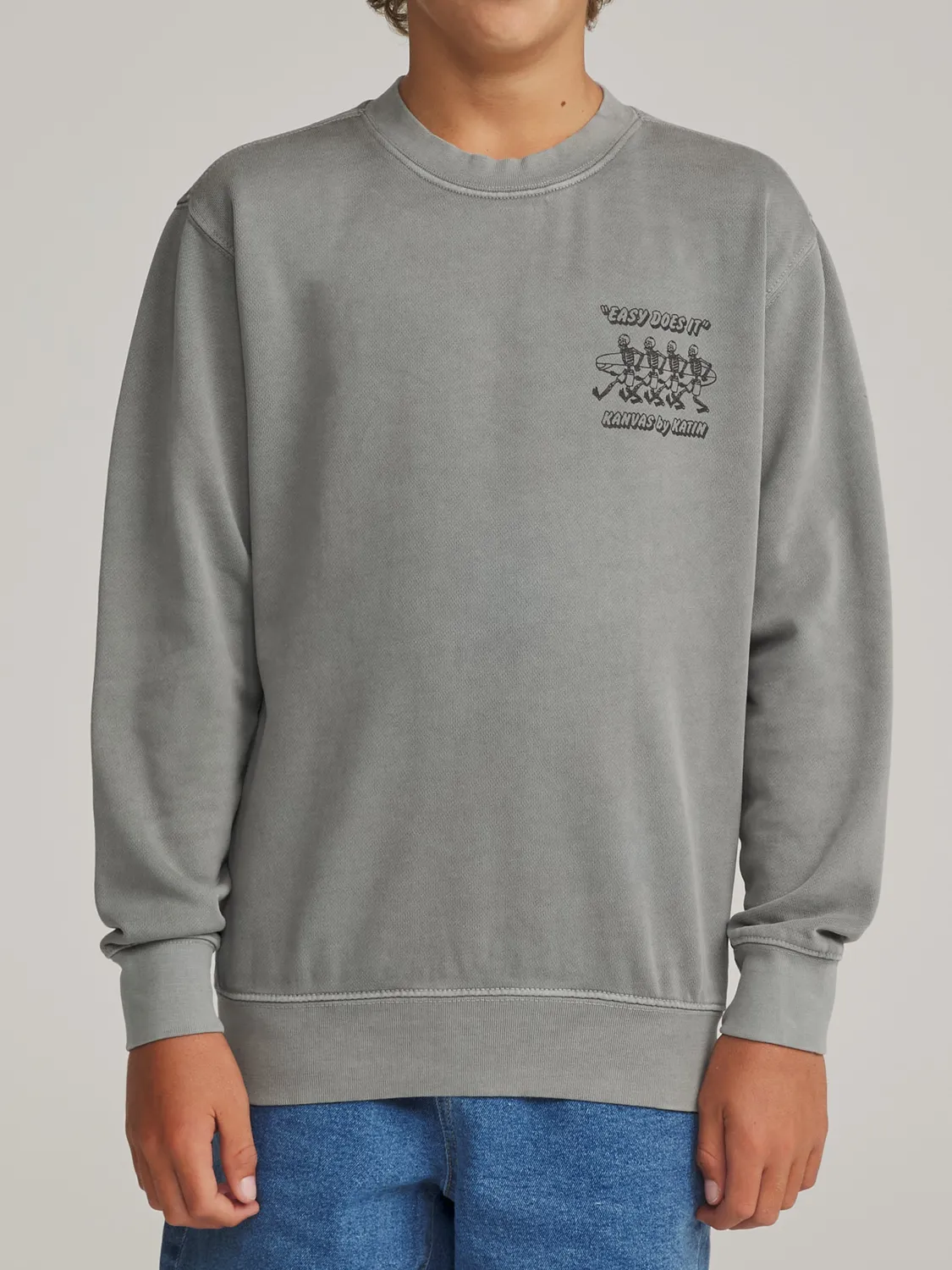Katin Boys Bones Crew Sweatshirt mit Surf-Print