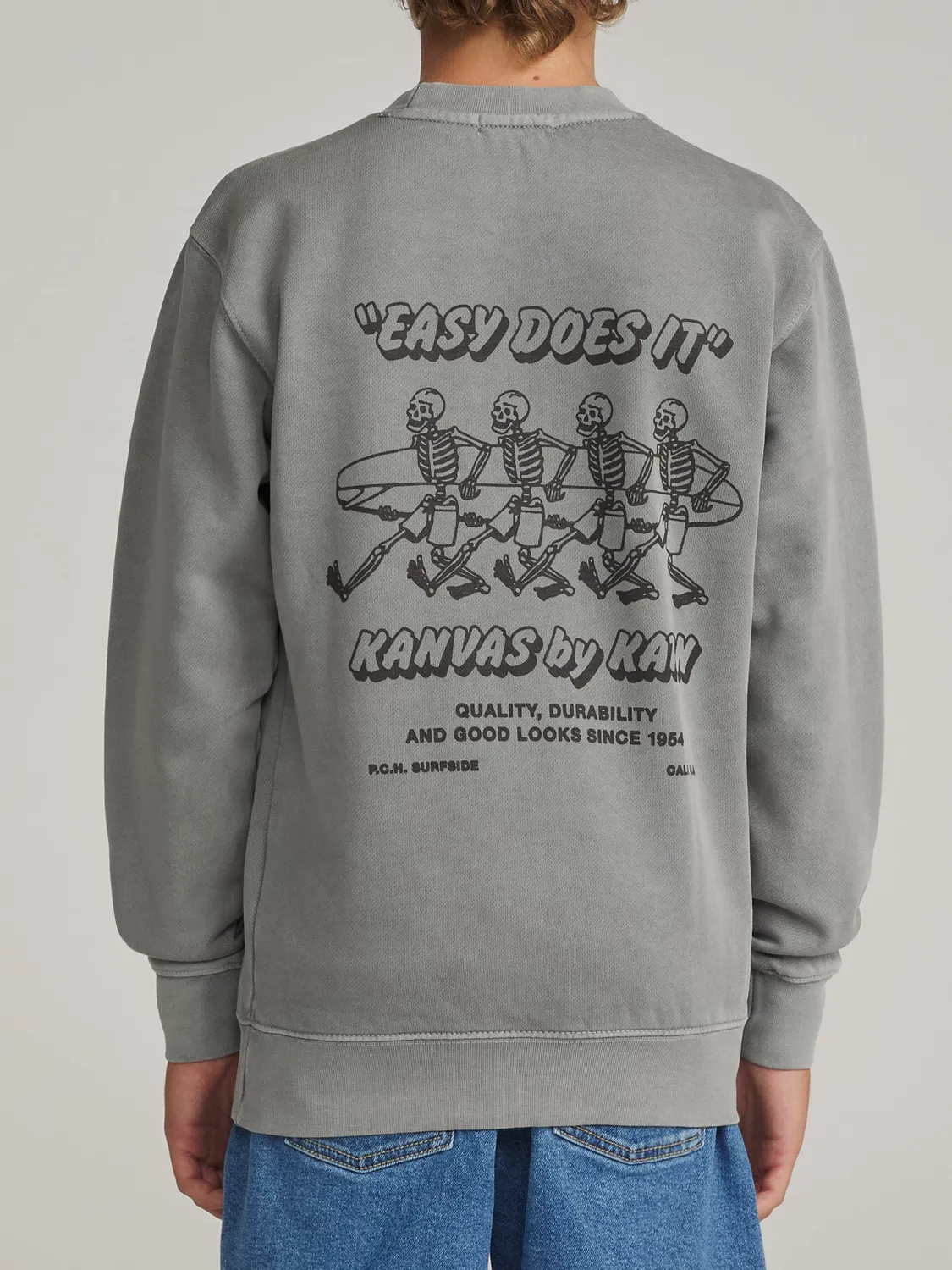 Katin Boys Bones Crew Sweatshirt mit Surf-Print