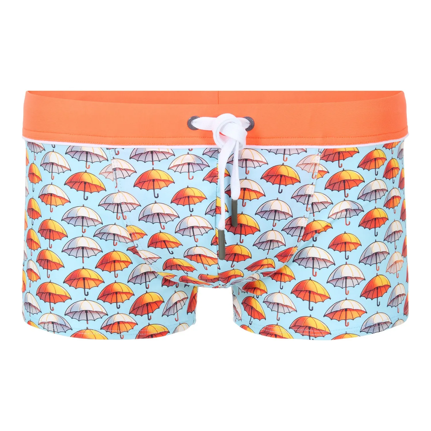 Ramatuelle Frazer Herren Badeshorts Square-Cut Schirm-Print