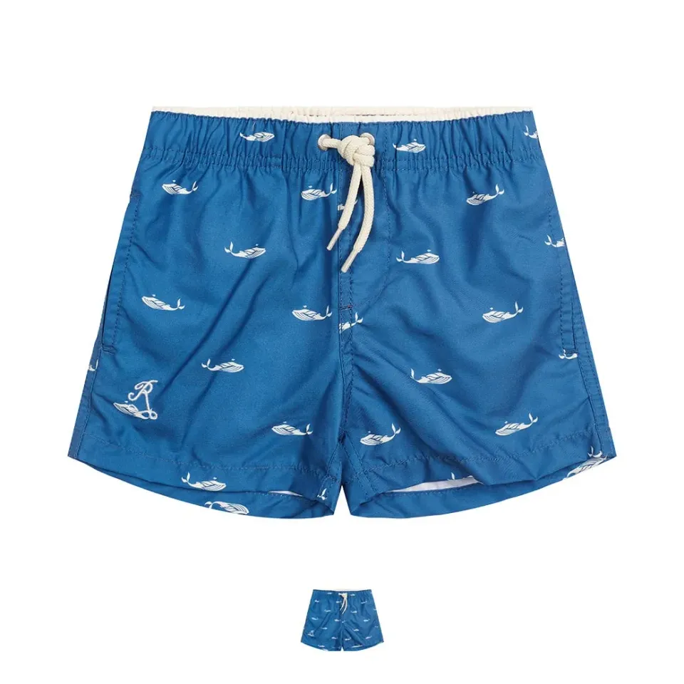 Ramatuelle Pico Badeshorts Kinder Wal-Motiv