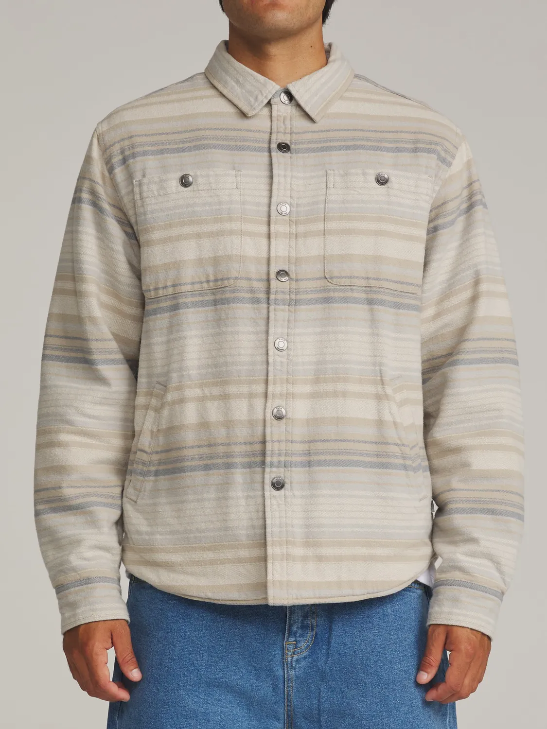 Katin Harold Stripe Shirt Jacket Hemdjacke – Sherpa