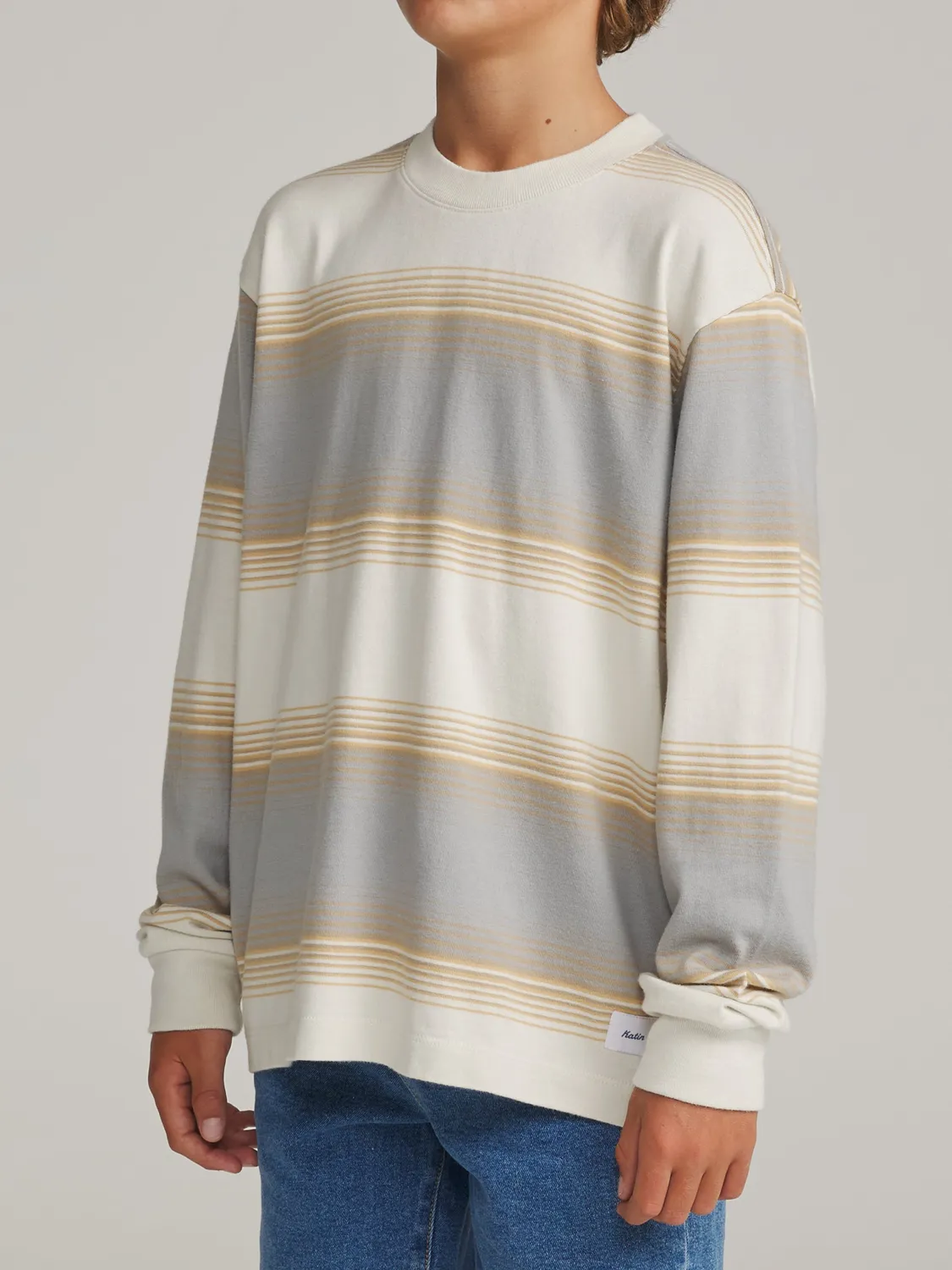 Katin Boys Sunset Box Fit Langarmshirt Streifen