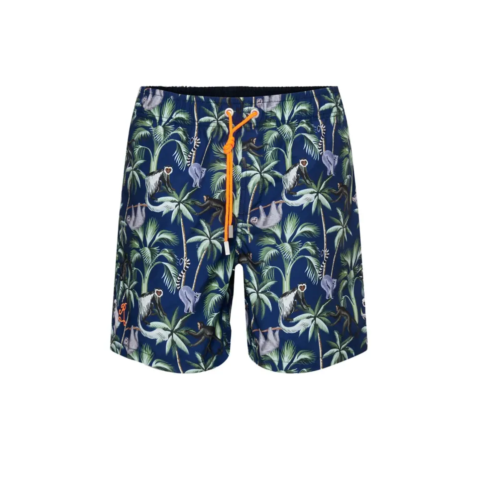 Ramatuelle Monkey Badeshorts Kinder Recycling Affenprint