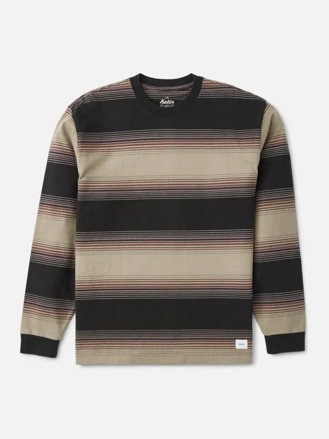 Katin Sunset Box Fit Longsleeve gestreift aus Jersey