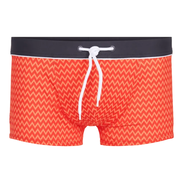 Ramatuelle Nikki Badeshorts Herren eng mit Zickzack