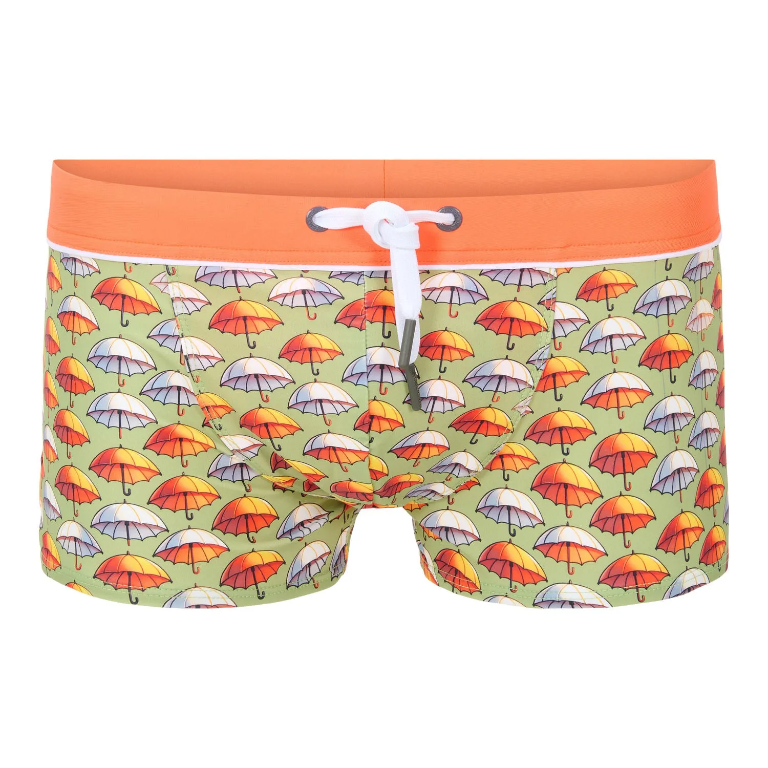Ramatuelle Frazer Herren Badeshorts Square-Cut Schirm-Print