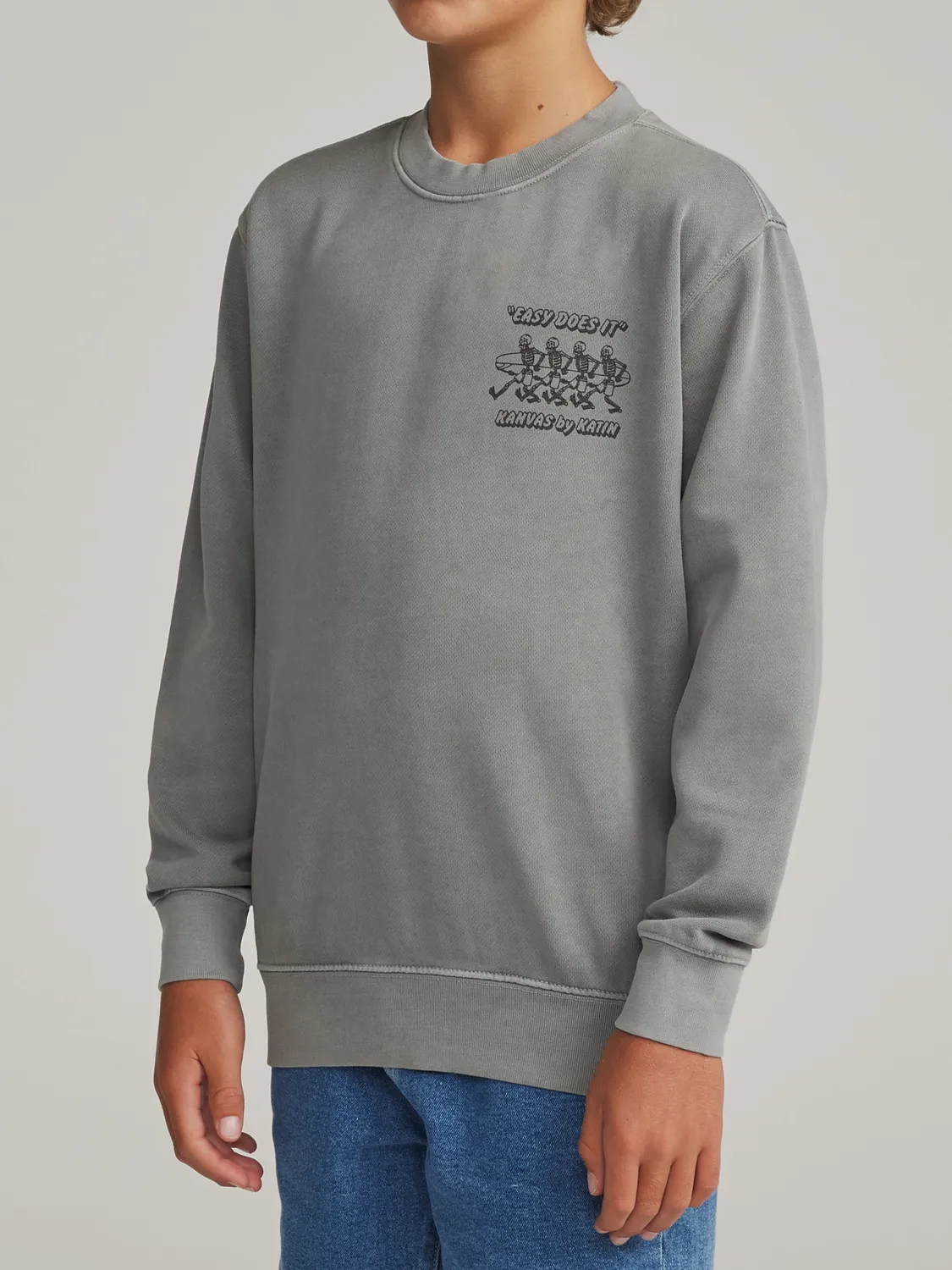 Katin Boys Bones Crew Sweatshirt mit Surf-Print