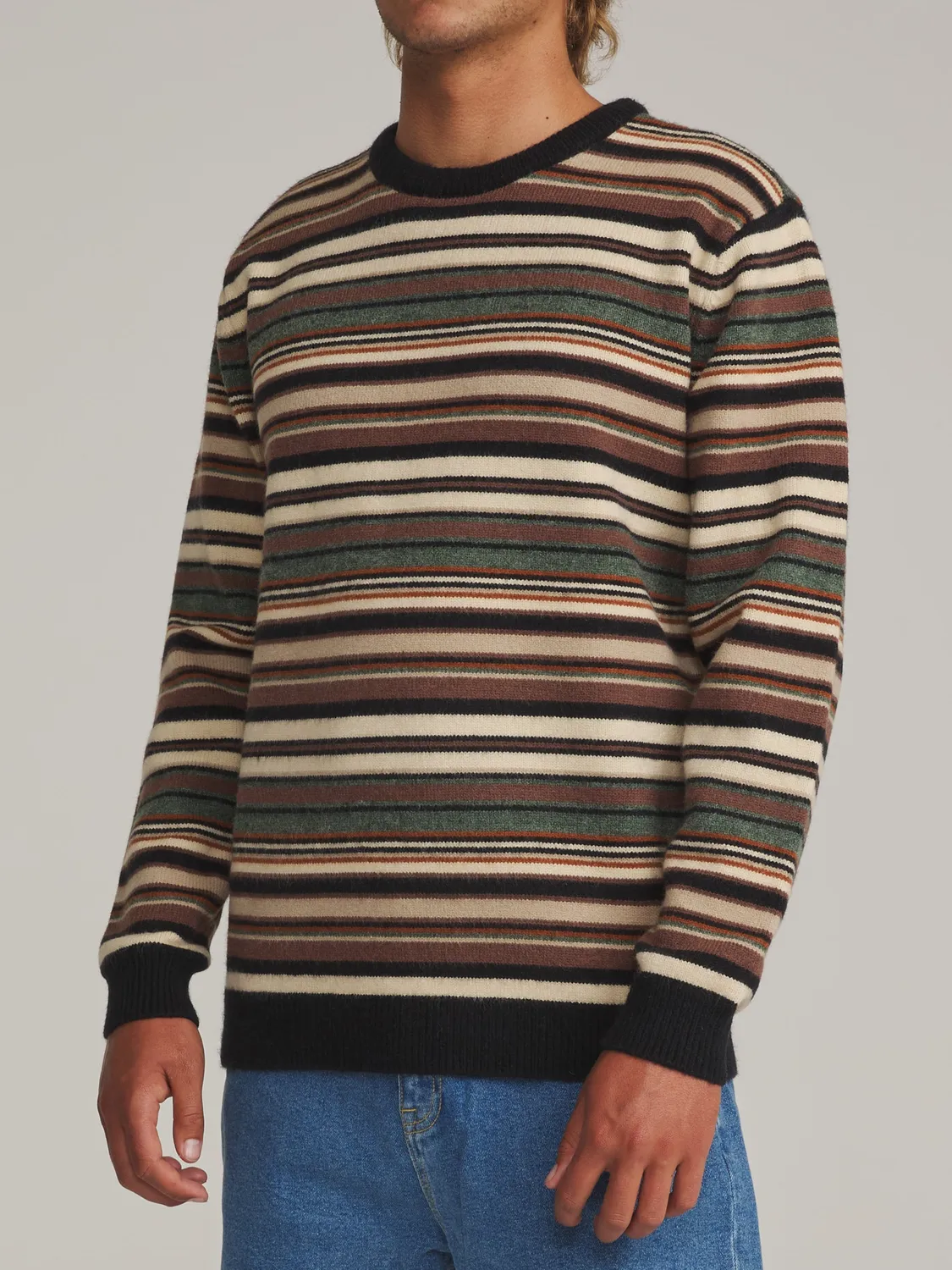 Katin Hitch Pullover Streifen Rundhals