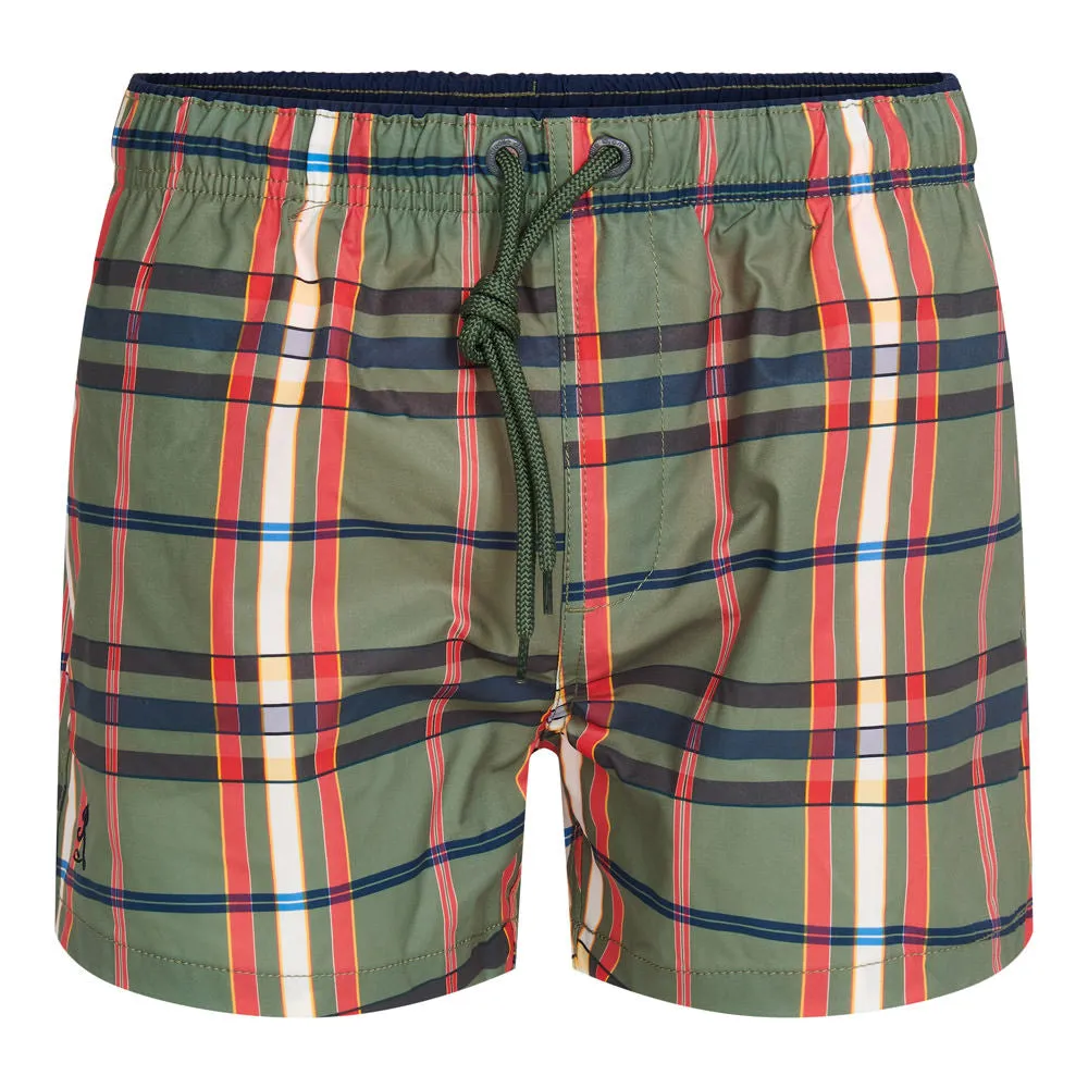 Ramatuelle Porquerolles Badeshorts kurz Karo recycelt