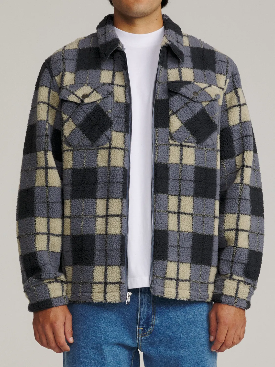 Katin Anderson Sherpa Jacke mit Flanellfutter