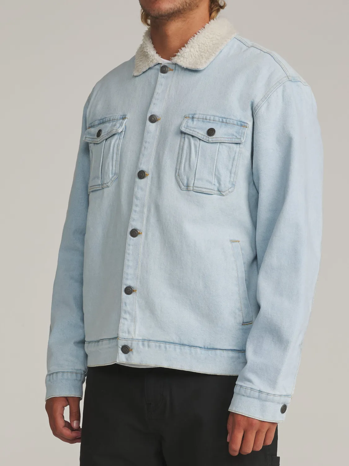 Katin Harris Denim Jacket mit Sherpa-Futter