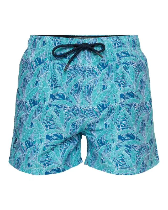 Ramatuelle Leaves Herren Badeshorts kurz recycelt