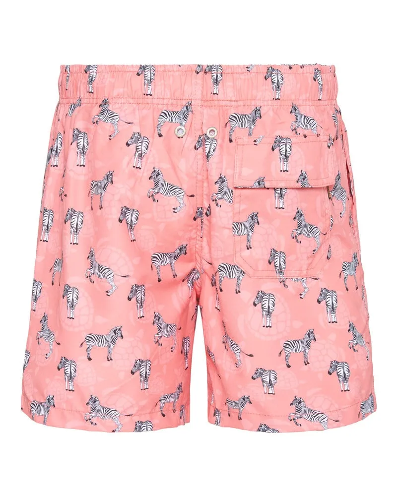 Ramatuelle Zebra Boardshorts recycelt Zebra-Print