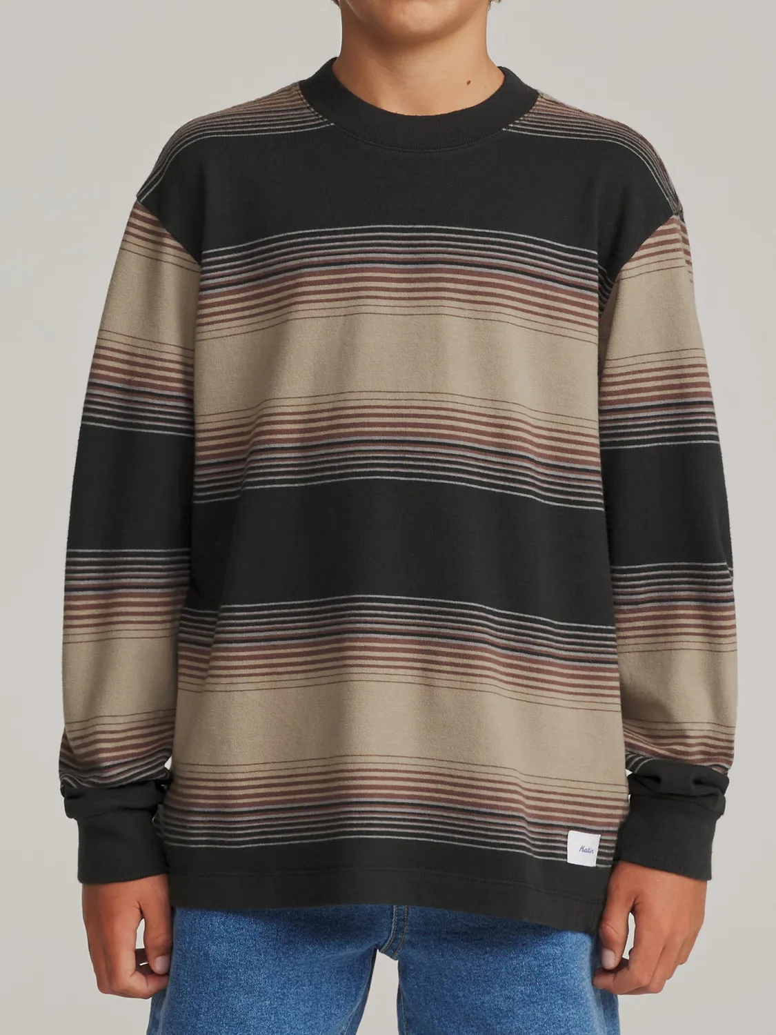 Katin Boys Sunset Box Fit Langarmshirt Streifen