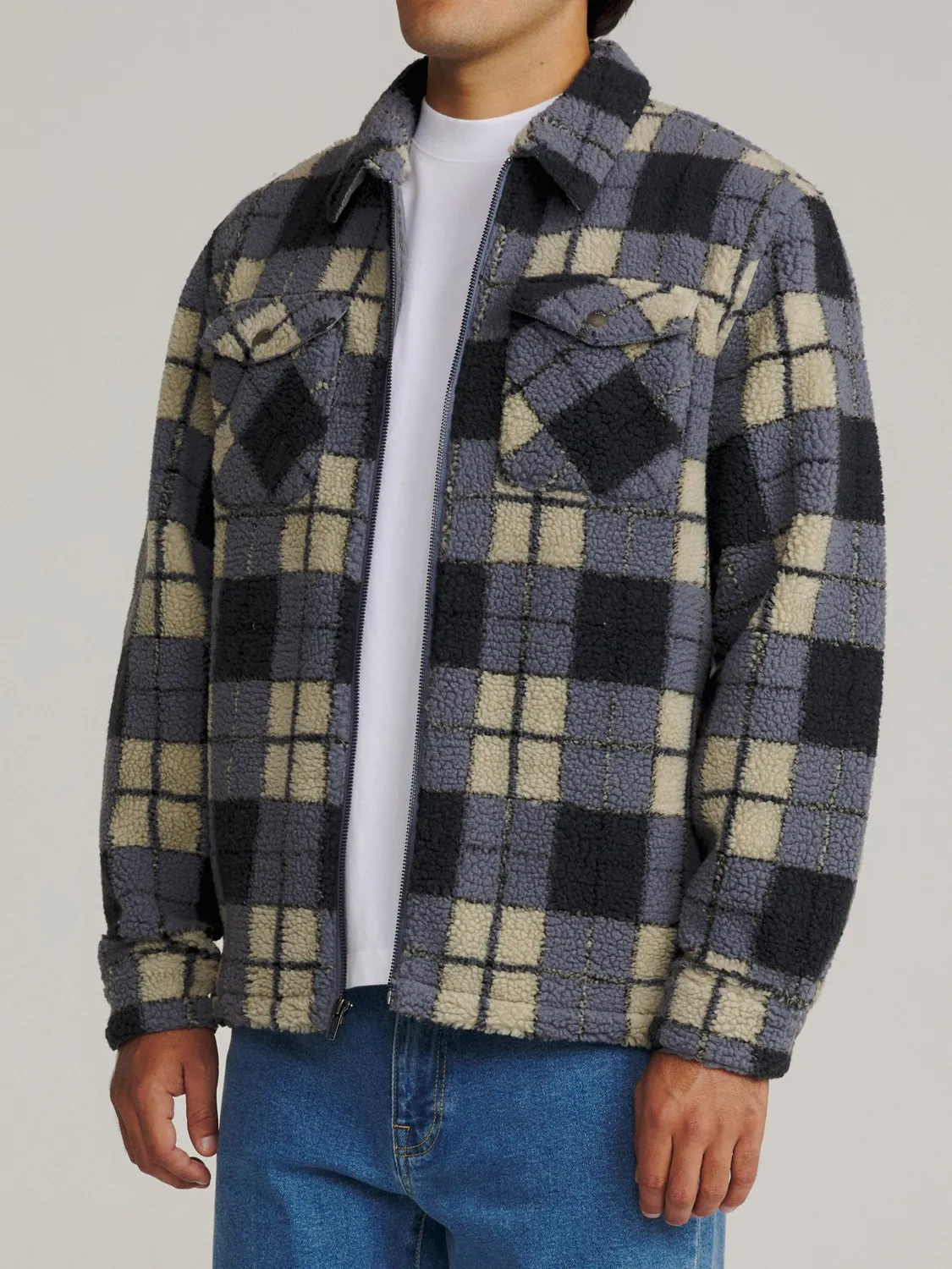 Katin Anderson Sherpa Jacke mit Flanellfutter