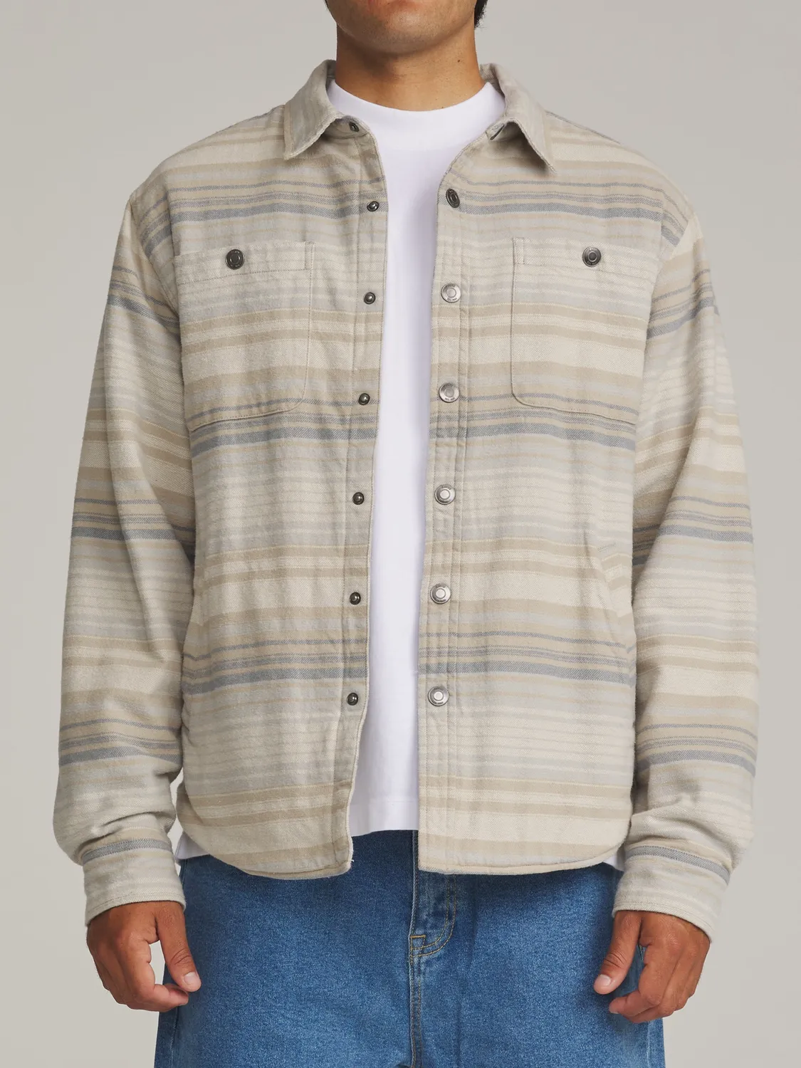 Katin Harold Stripe Shirt Jacket Hemdjacke – Sherpa