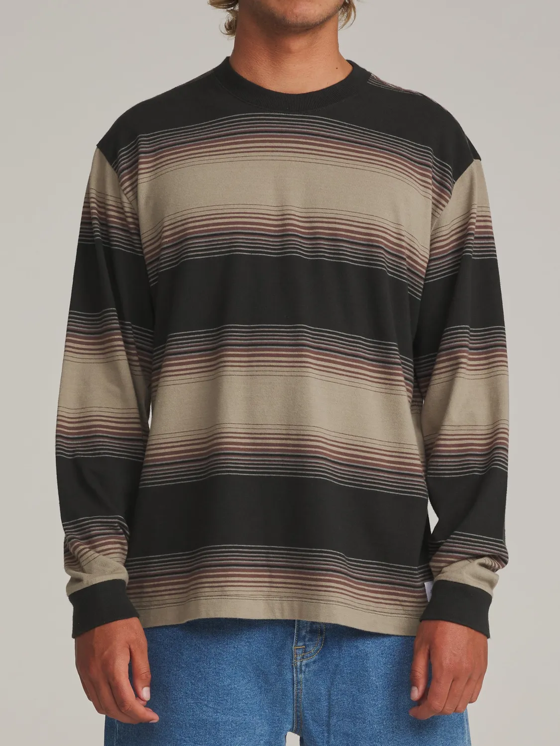 Katin Sunset Box Fit Longsleeve gestreift aus Jersey