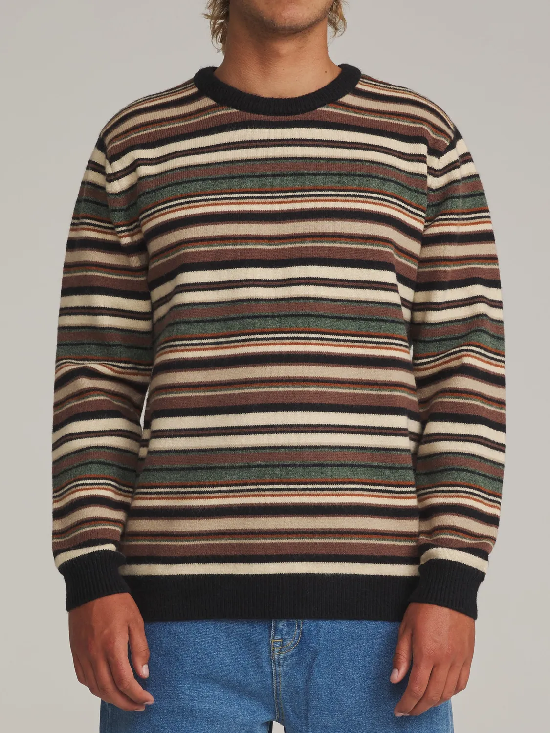 Katin Hitch Pullover Streifen Rundhals