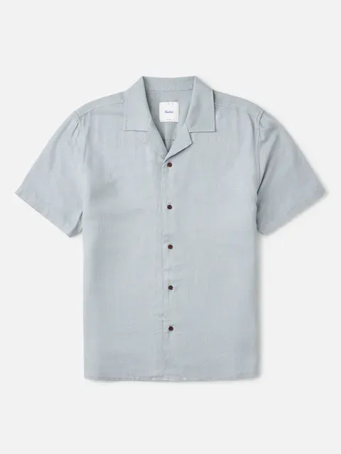 Katin Teller Shirt Hemd mit Camp-Kragen, Rayon-Leinen-Mix