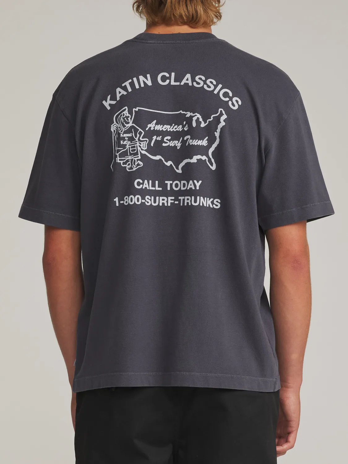 Katin States Box Fit T-Shirt Vintage-Grafik