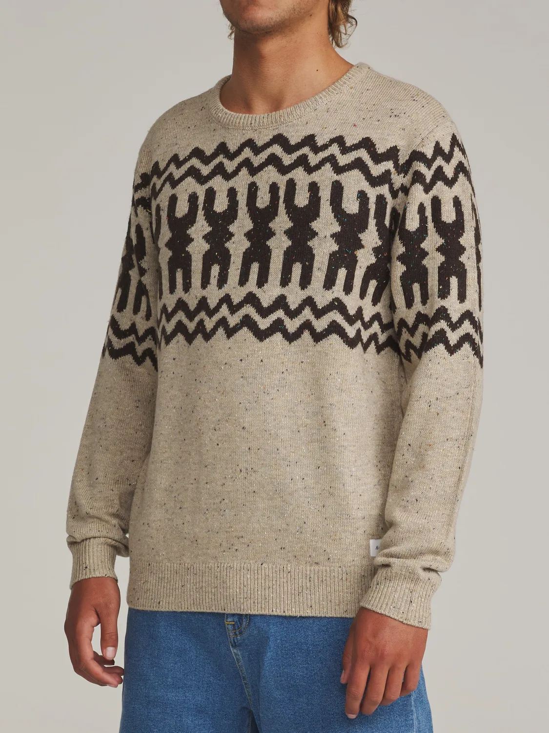 Katin Thompson Strickpullover mit Kapa-Muster