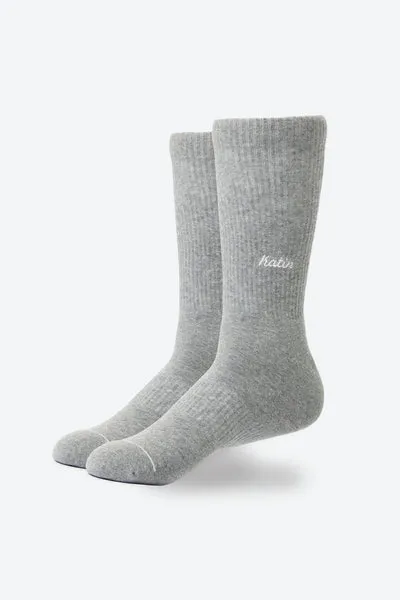 Katin Script Sock Socken Kammgarn-Baumwollmix