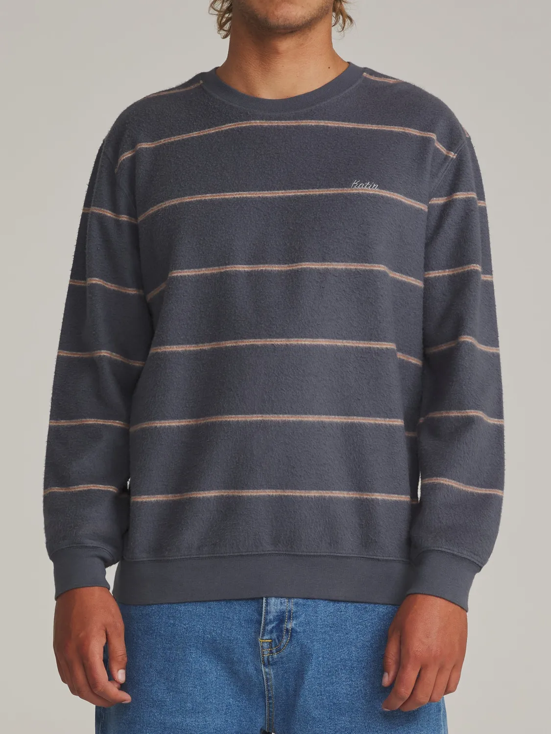 Katin Parks Crew Sweatshirt Reverse-Fleece Streifen