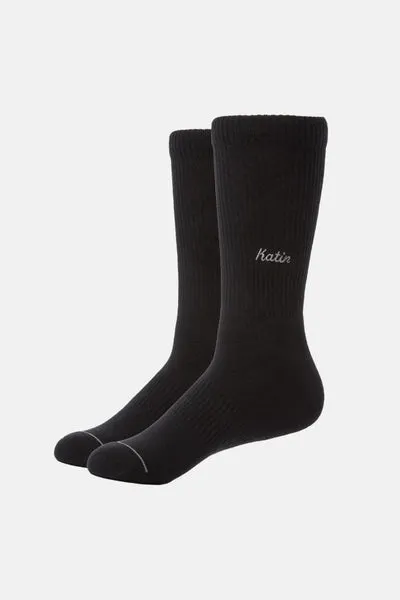 Katin Script Sock Socken Kammgarn-Baumwollmix
