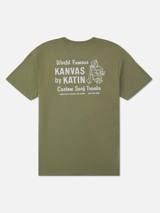 Katin Rag T-Shirt aus Bio-Baumwolle mit Surf-Print