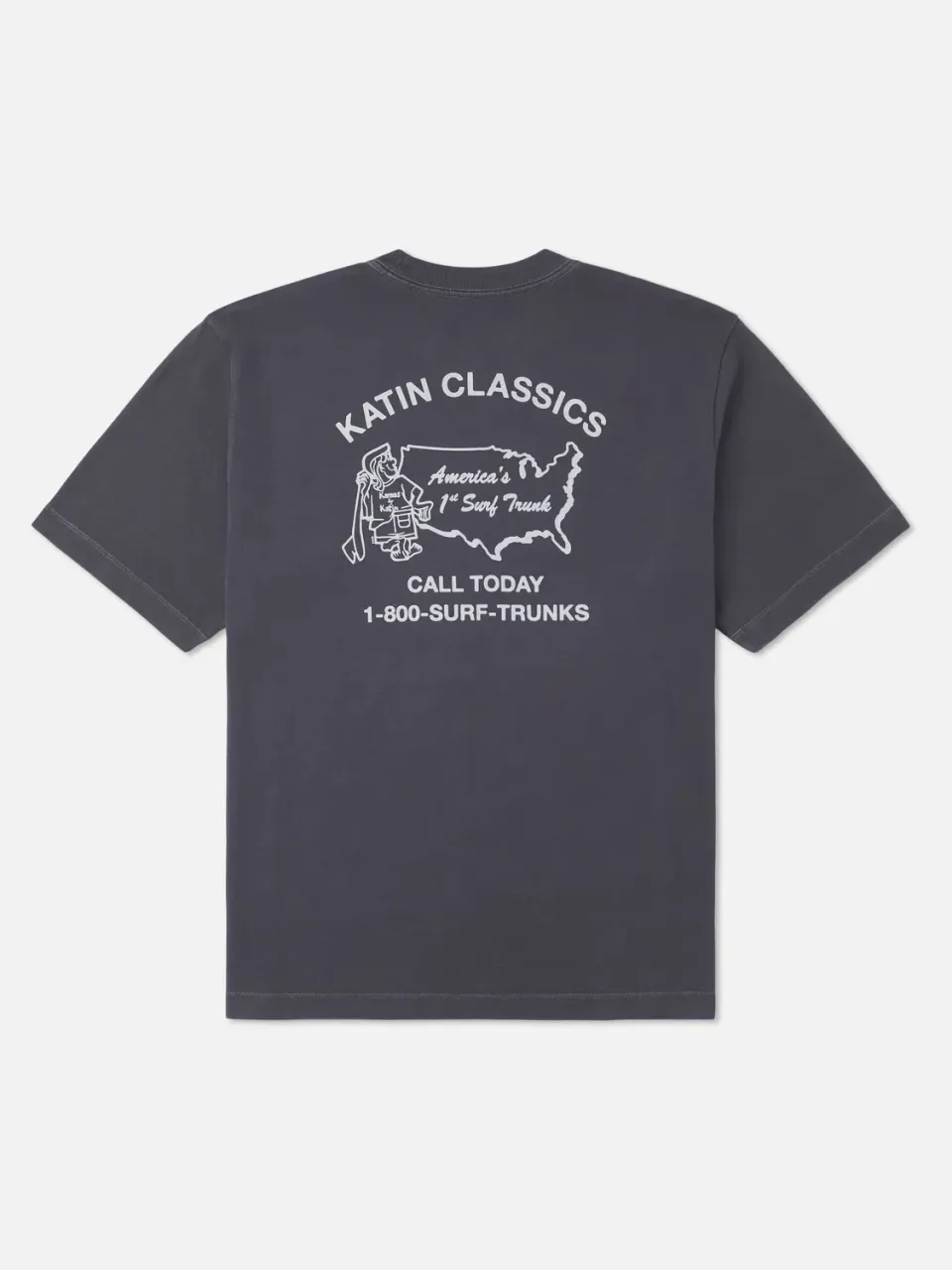 Katin States Box Fit T-Shirt Vintage-Grafik