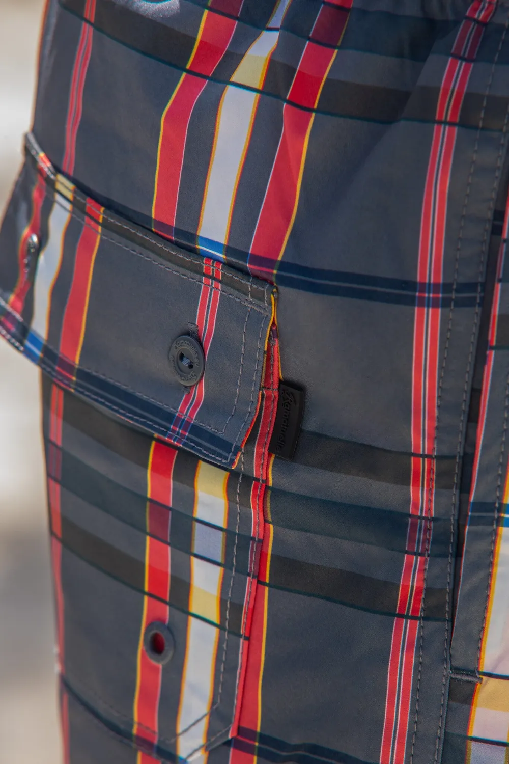 Ramatuelle Porquerolles Badeshorts kurz Karo recycelt