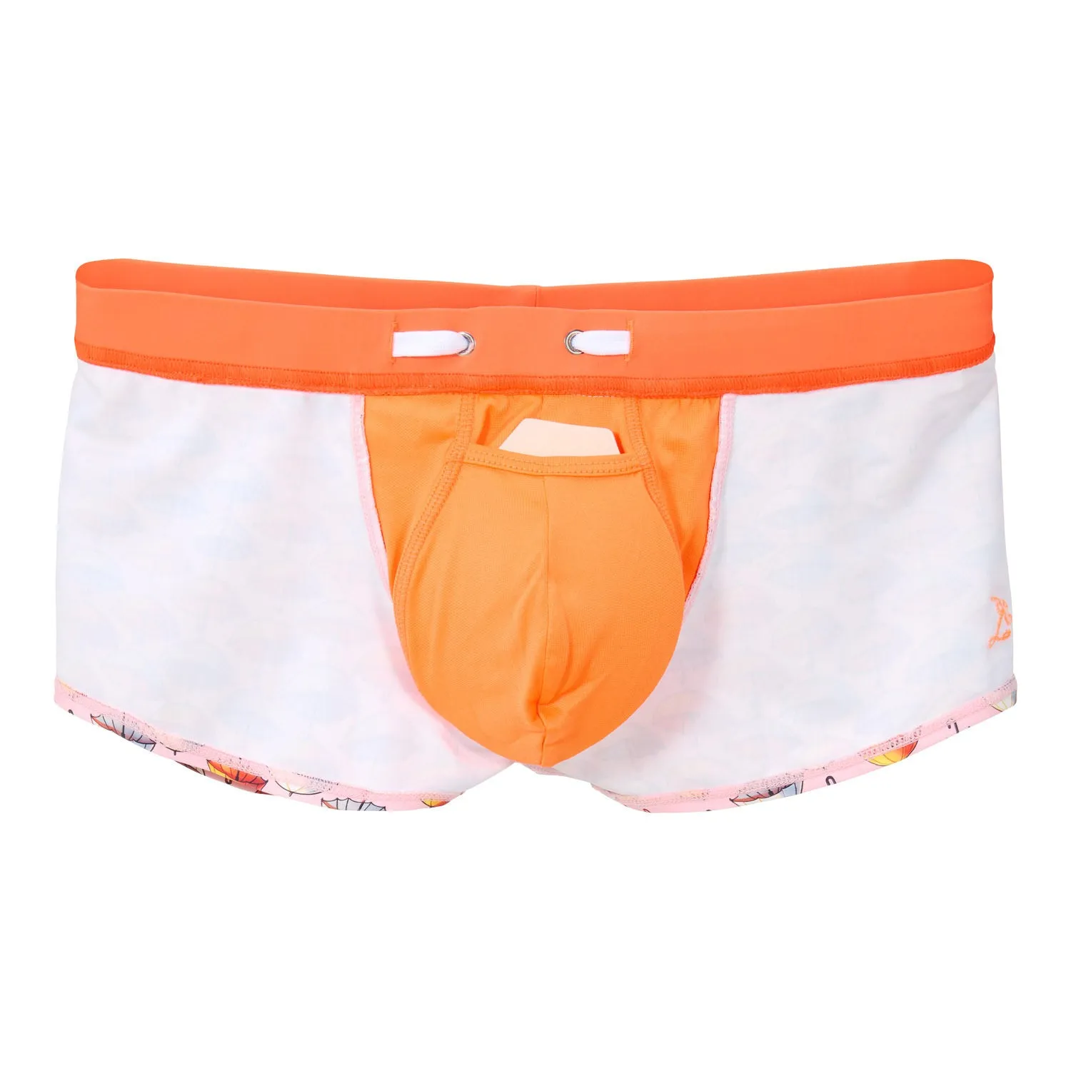 Ramatuelle Frazer Herren Badeshorts Square-Cut Schirm-Print