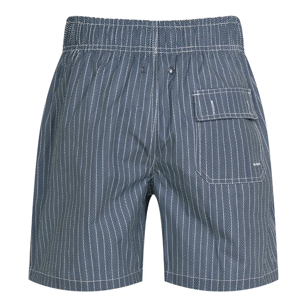 Ramatuelle Beachwear Faial Badeshorts classic Geometrie-Print