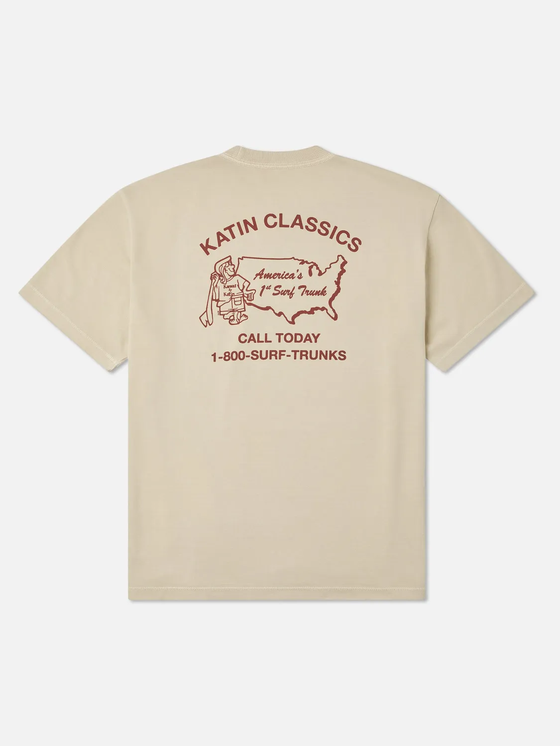 Katin States Box Fit T-Shirt Vintage-Grafik
