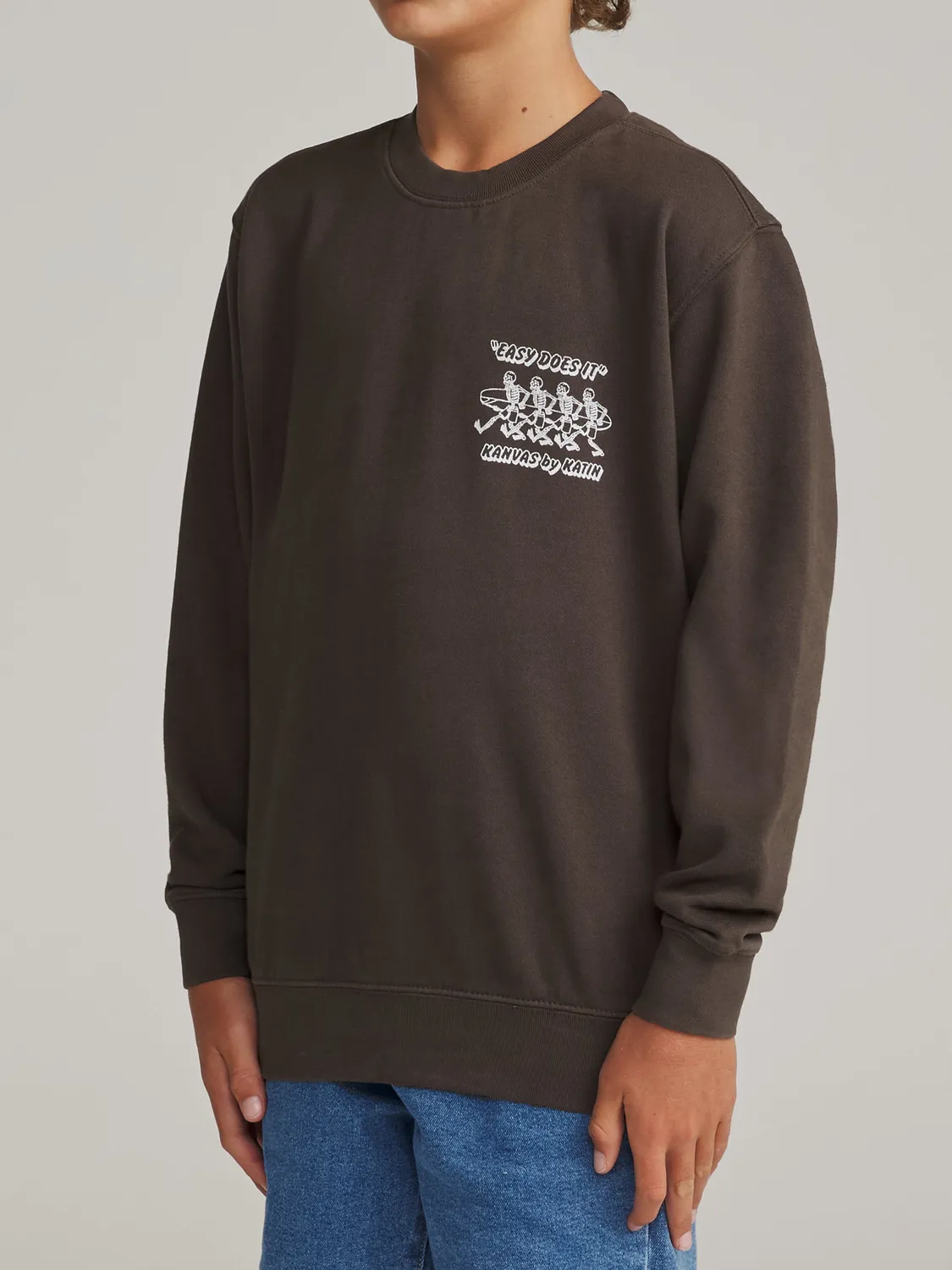 Katin Boys Bones Crew Sweatshirt mit Surf-Print