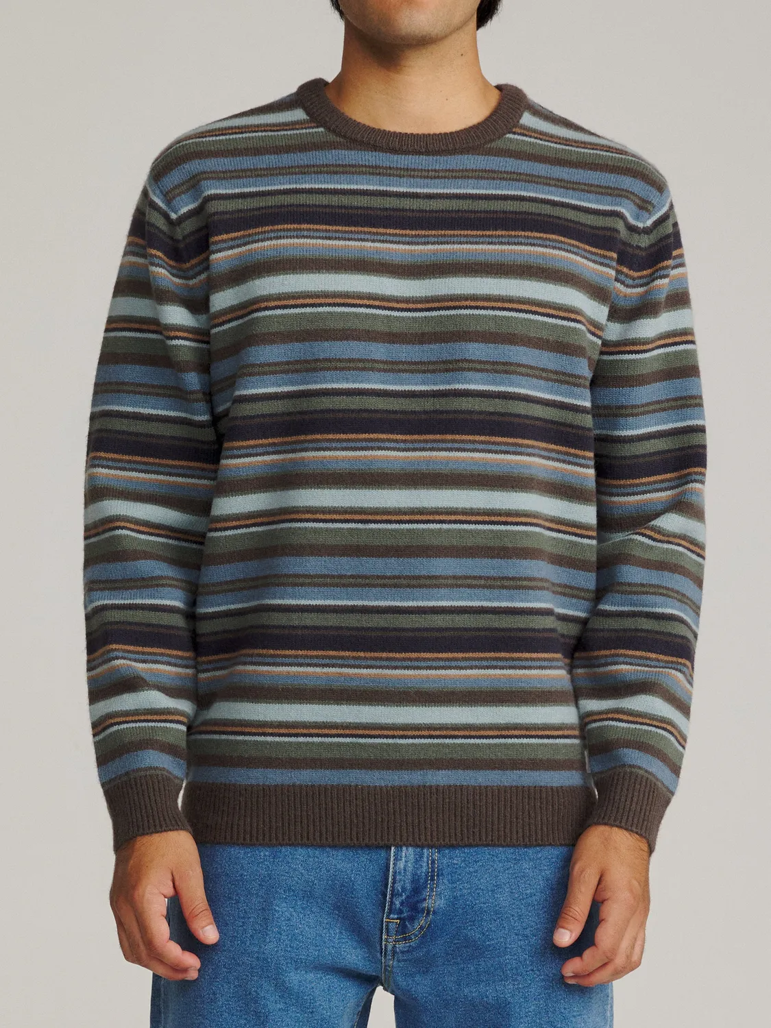 Katin Hitch Pullover Streifen Rundhals