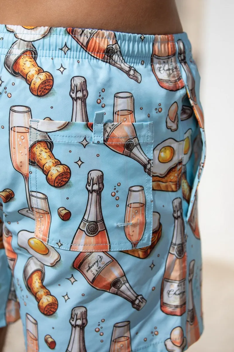 Ramatuelle Bubbles Badeshorts Herren kurz mit Print