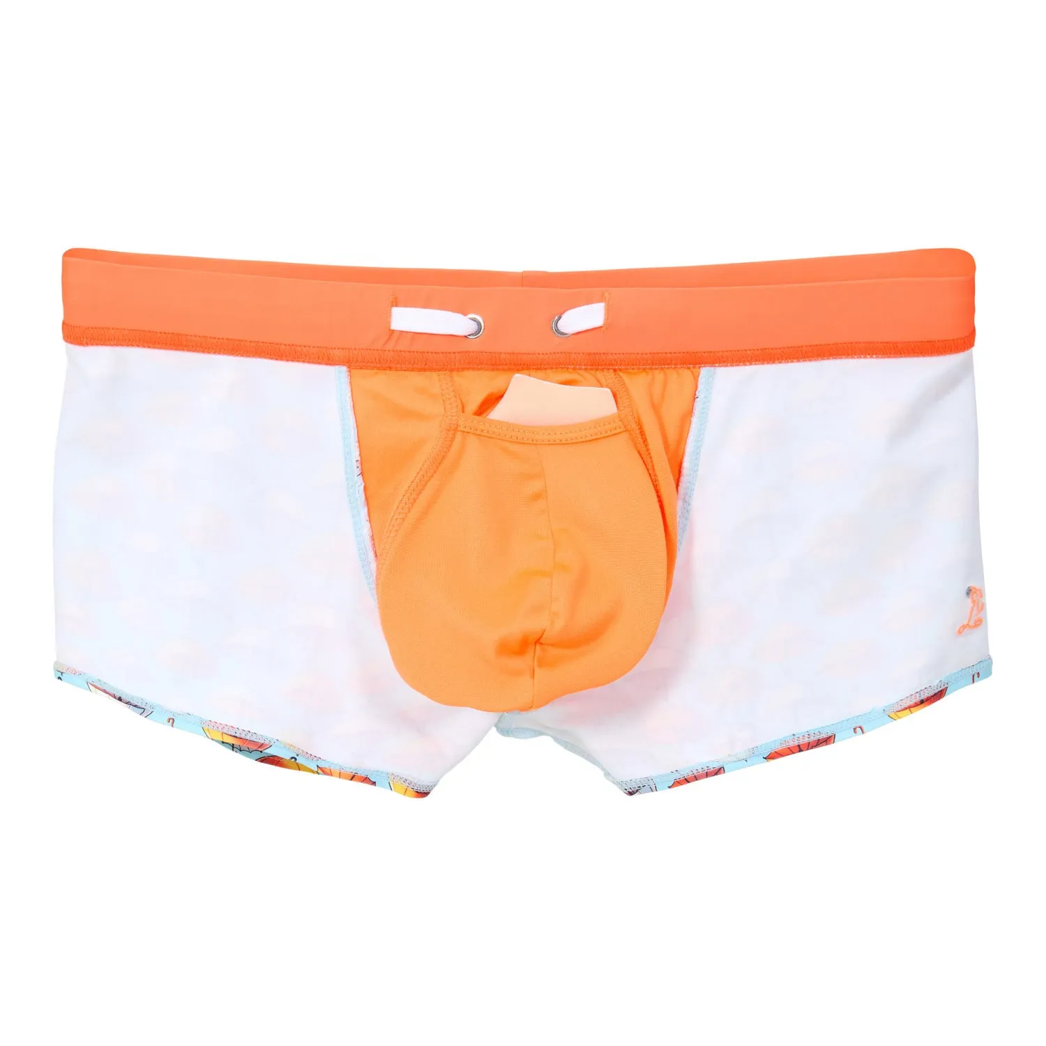Ramatuelle Frazer Herren Badeshorts Square-Cut Schirm-Print