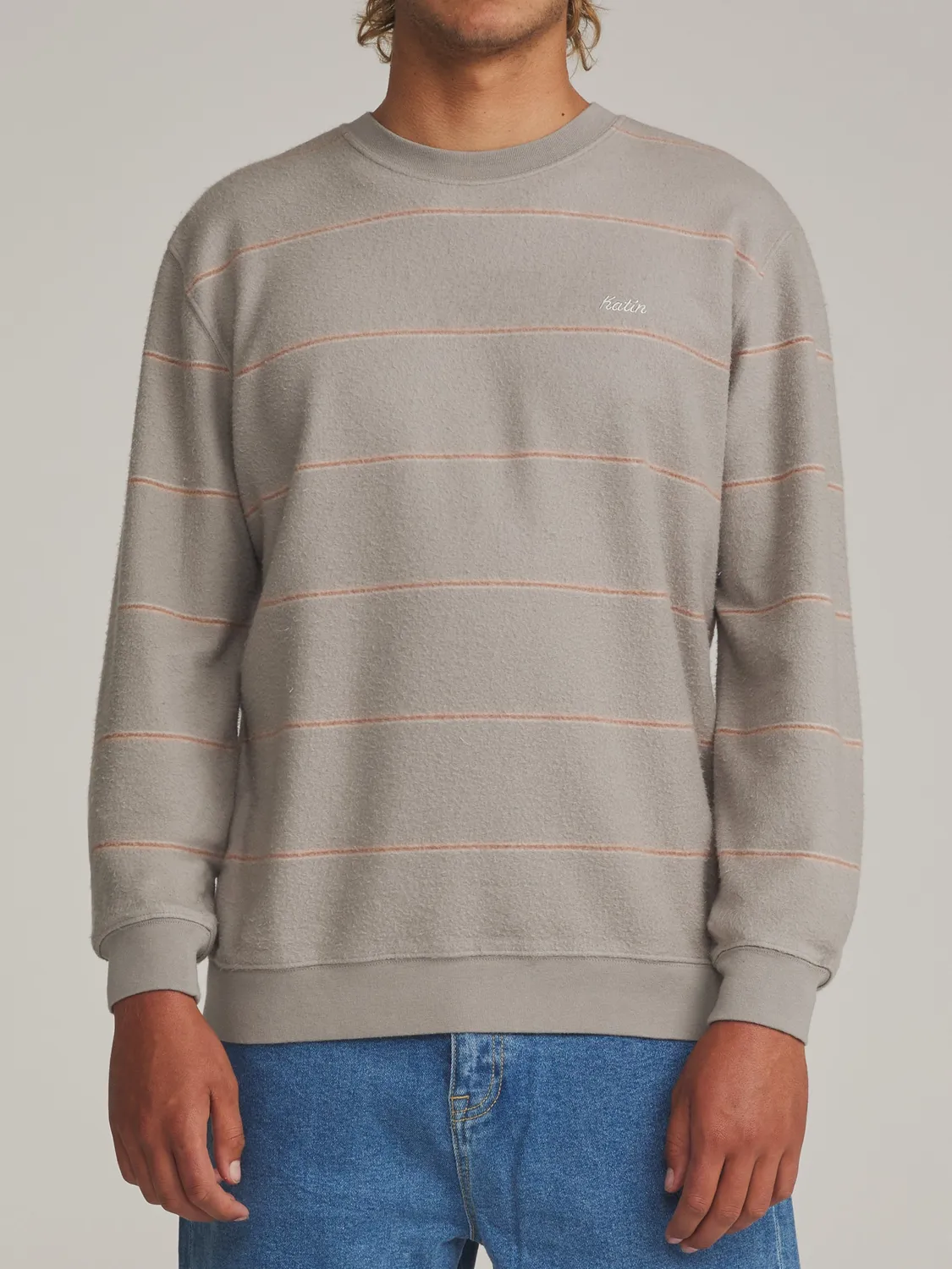 Katin Parks Crew Sweatshirt Reverse-Fleece Streifen