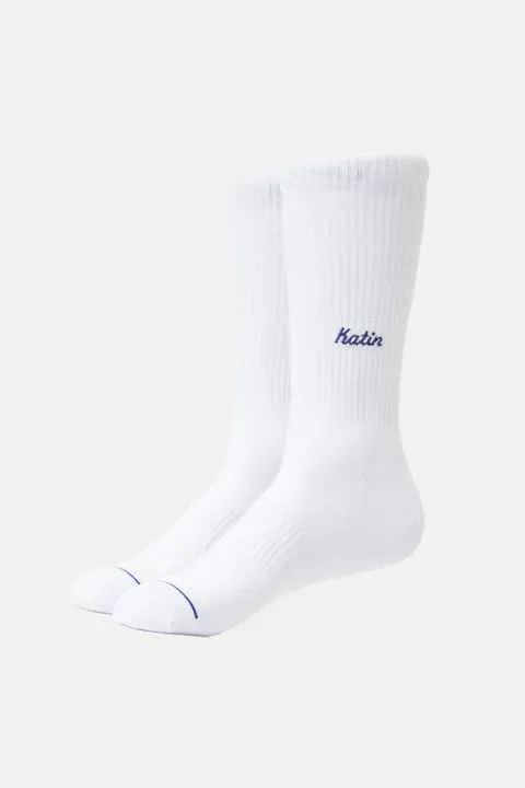 Katin Script Sock Socken Kammgarn-Baumwollmix