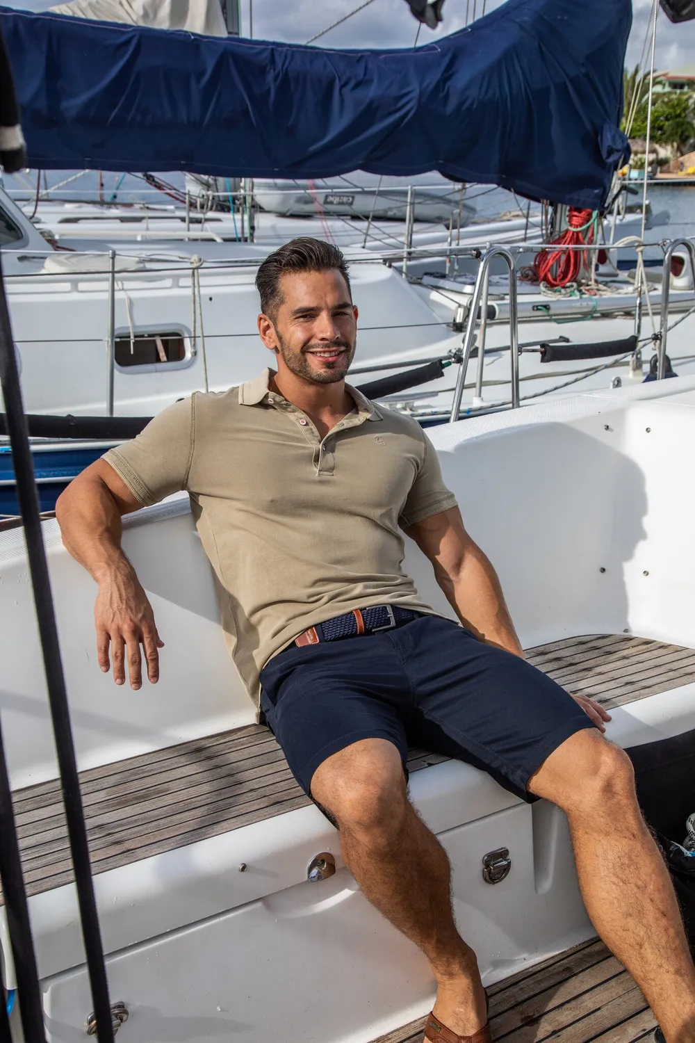 Ramatuelle South Beach Polo Piqué Slim Baumwolle