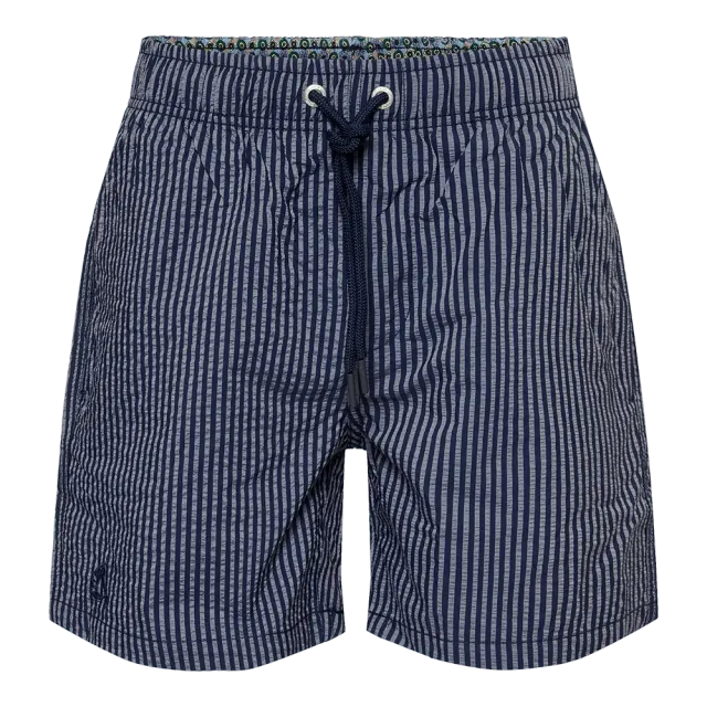 Ramatuelle Baleine Badeshorts Seersucker Streifen